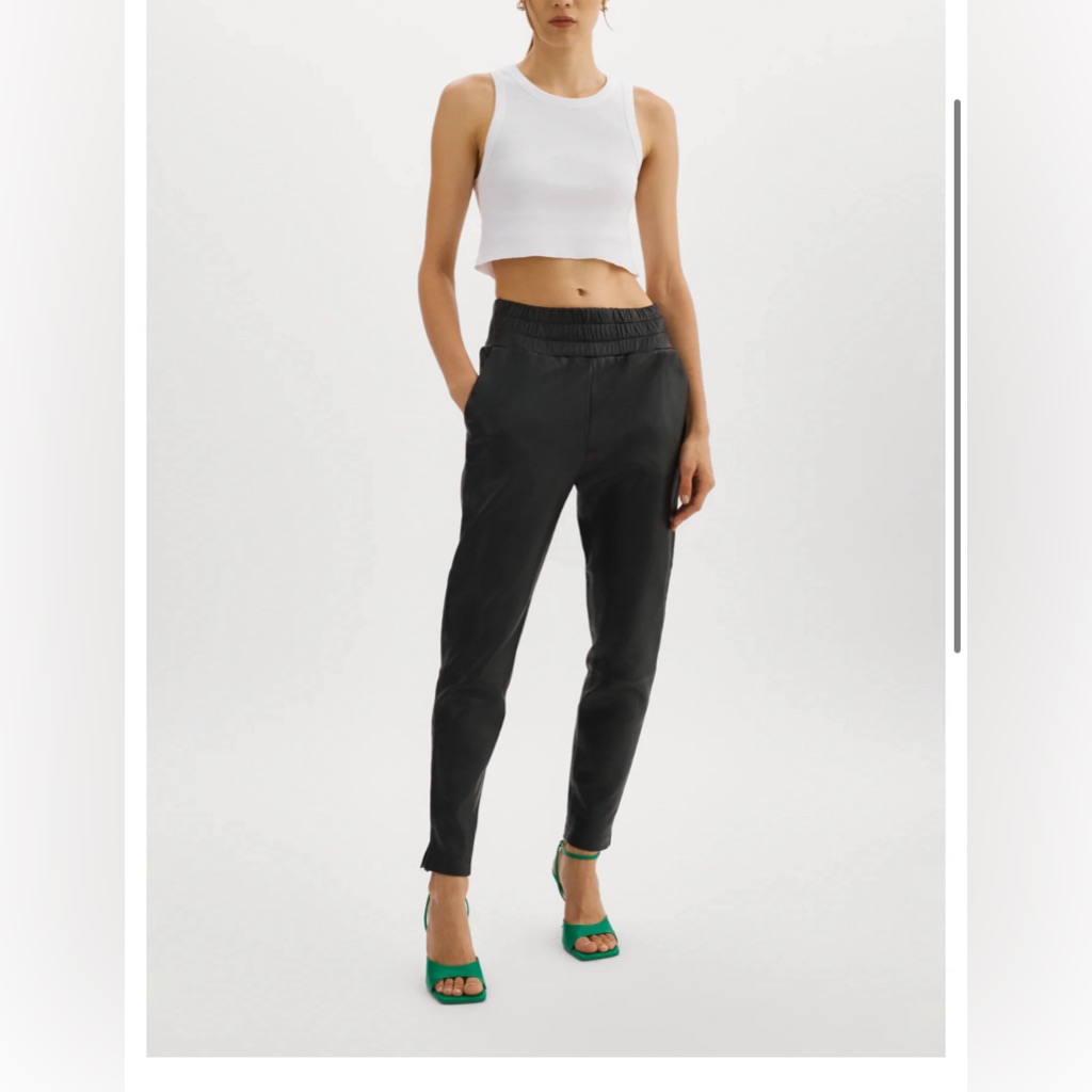 Nwt Lamarque Nineta Leather Joggers
